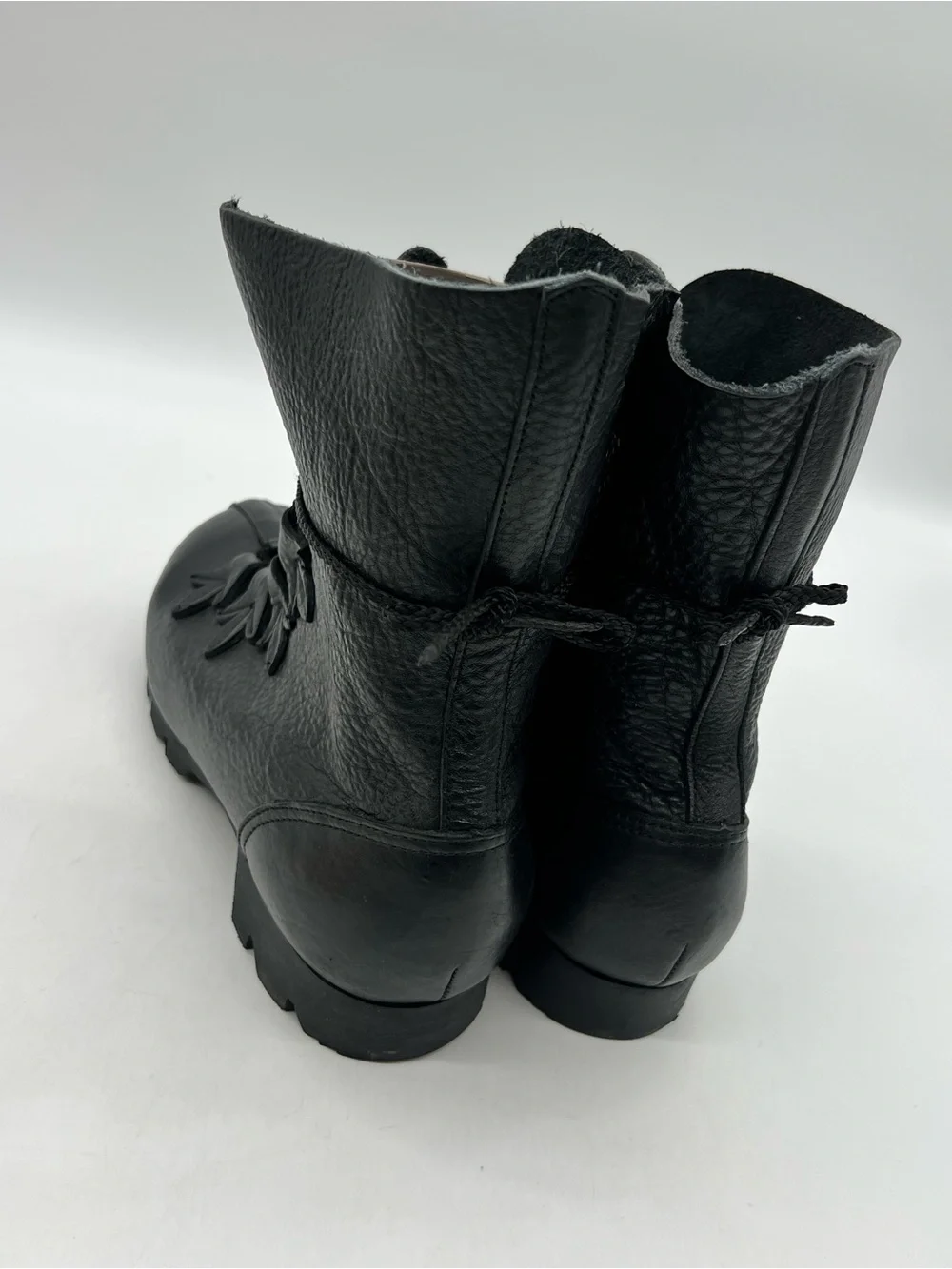 Son of Sandlar James Boot Black Leather Men's Size 45 US 12 Ankle Lace Up Boots.